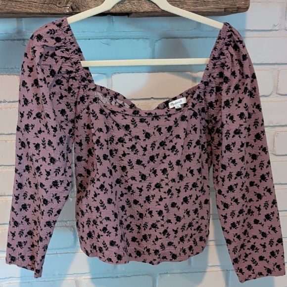 Madewell Seersucker Square-Neck Top in Floral - Picture 5 of 6